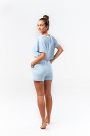 BE WYSE Basic Shorts - smokey blue