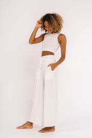 CHILL WYSE Flow Pants - white