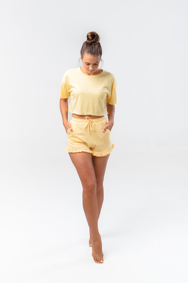 BE WYSE Crop Shirt - ginger
