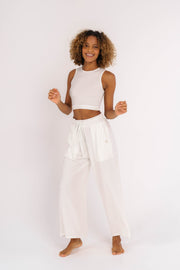FIT WYSE Crop Top - white