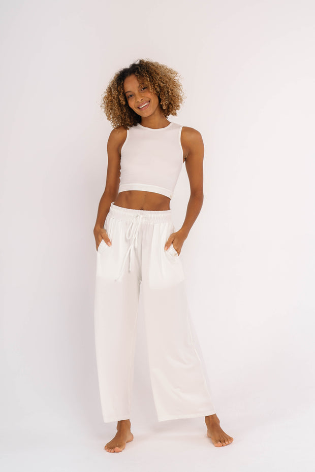 FIT WYSE Crop Top - white