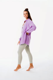 HEMP Oversized Shirt - lilac